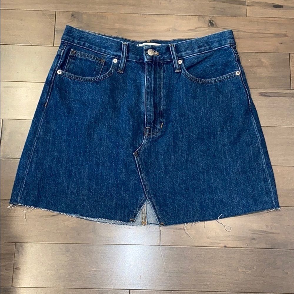 NWOT Madewell Rigid Denim A-Line Skirt - Sz 29